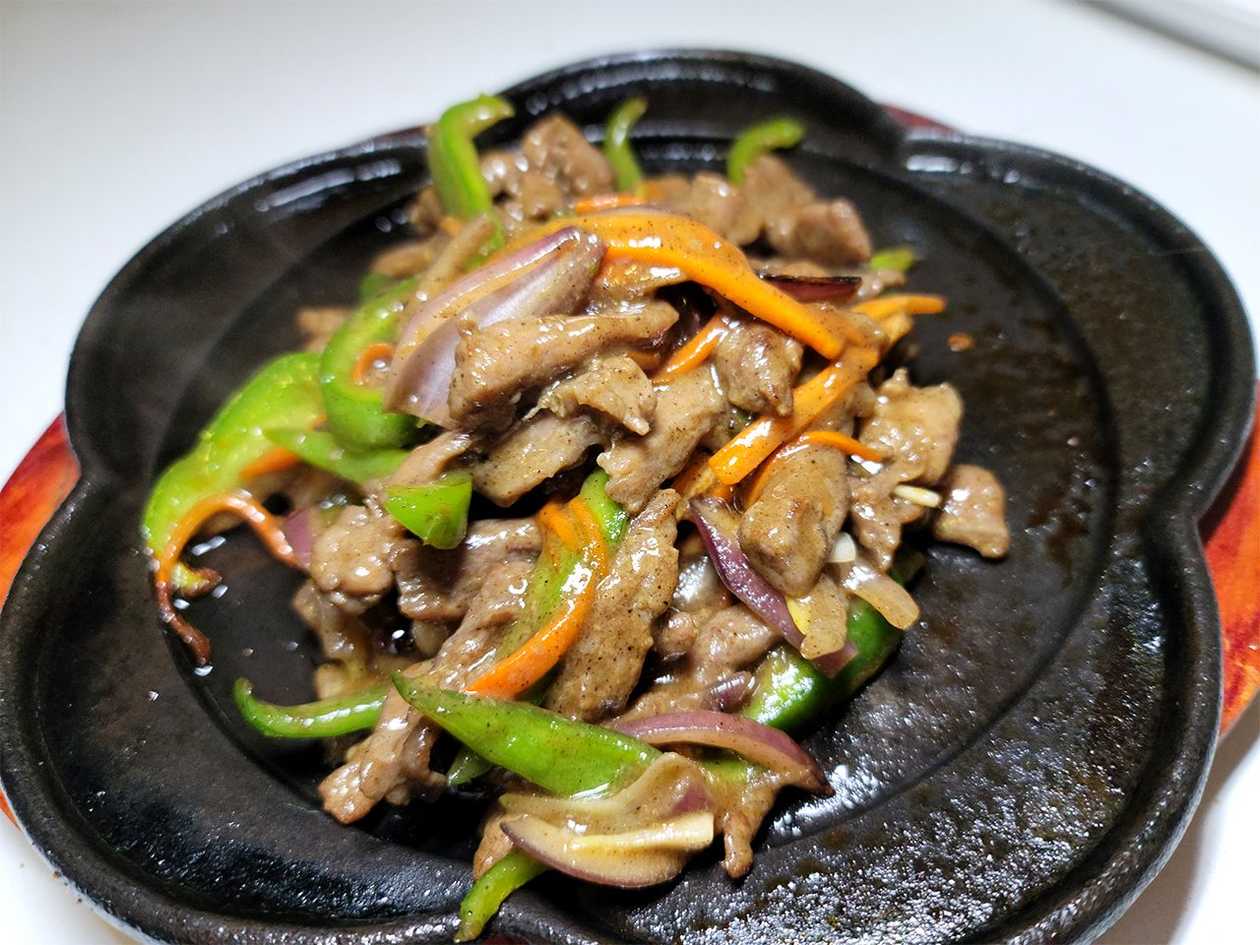 Beef with Black Pepper on Hot Plate