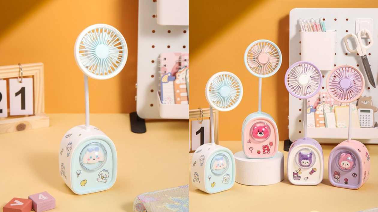 Mini USB Fan (Green-White)