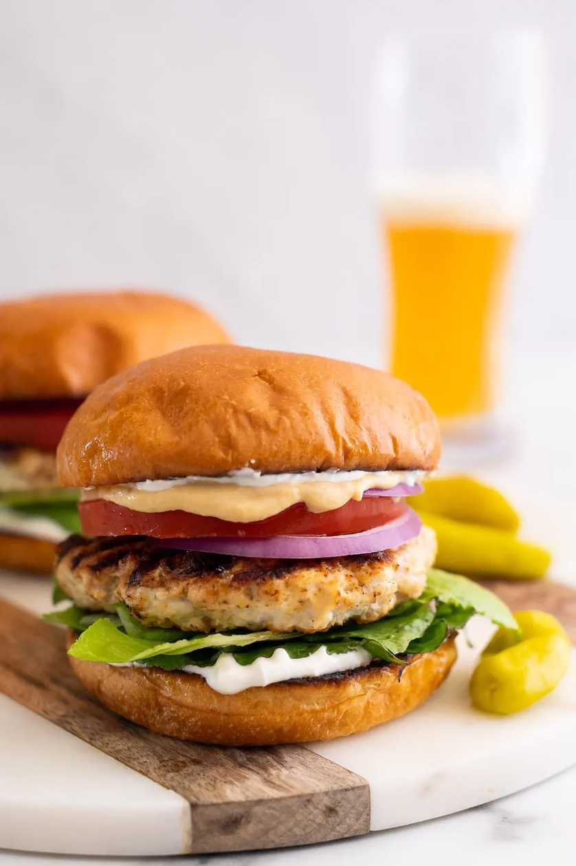 grill chicken burger
