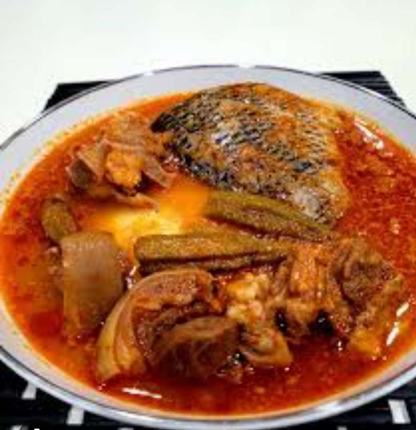 Fufu with Goat light soup