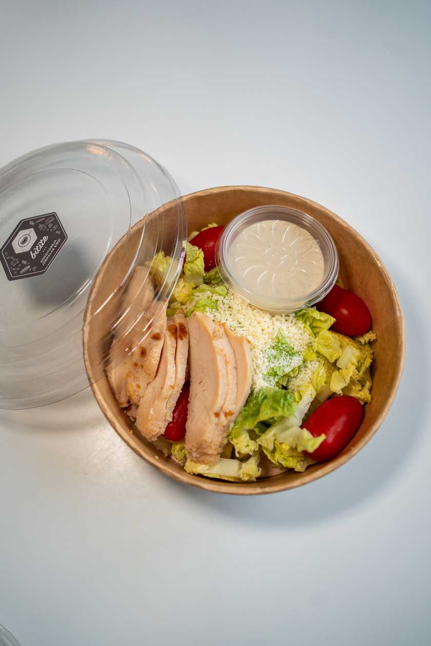 CAESAR SALAD WITH CHICKEN