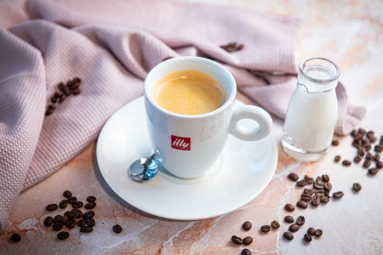 Large Black Coffee with Milk