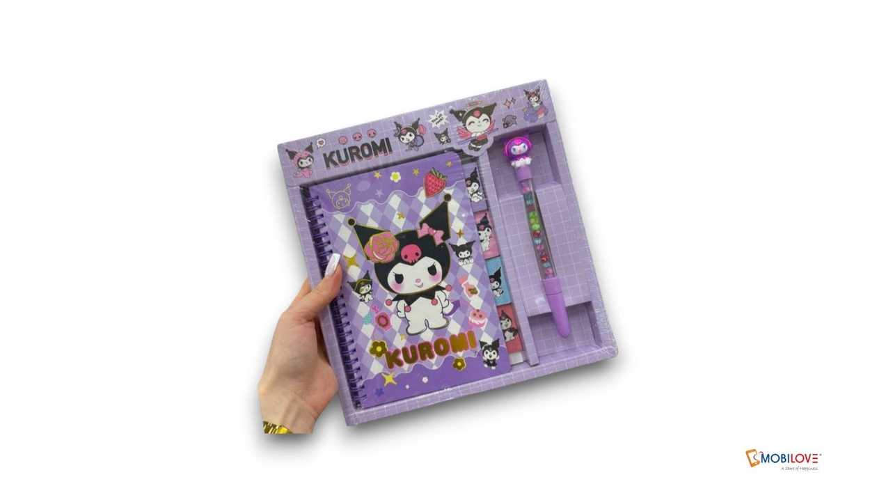 Notebook set, Kuromi, 6524103021730