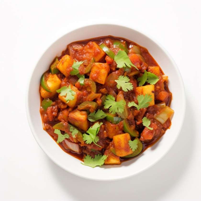 Chicken vindaloo (spicy)