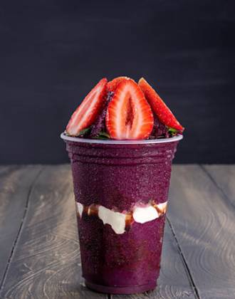 Smoothie de Açaí com Morango