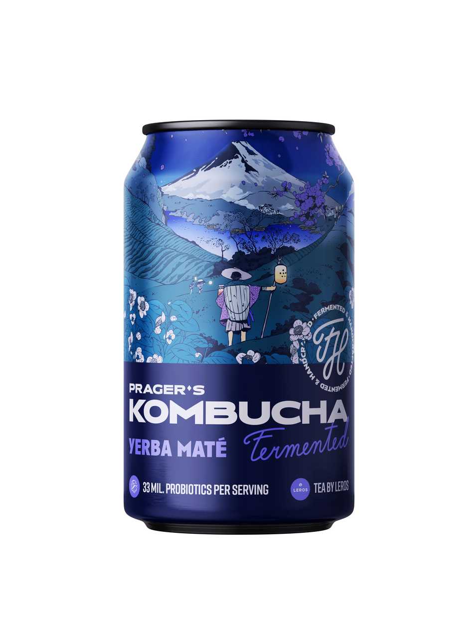 Kombucha Prager's Yerba Maté 330ml