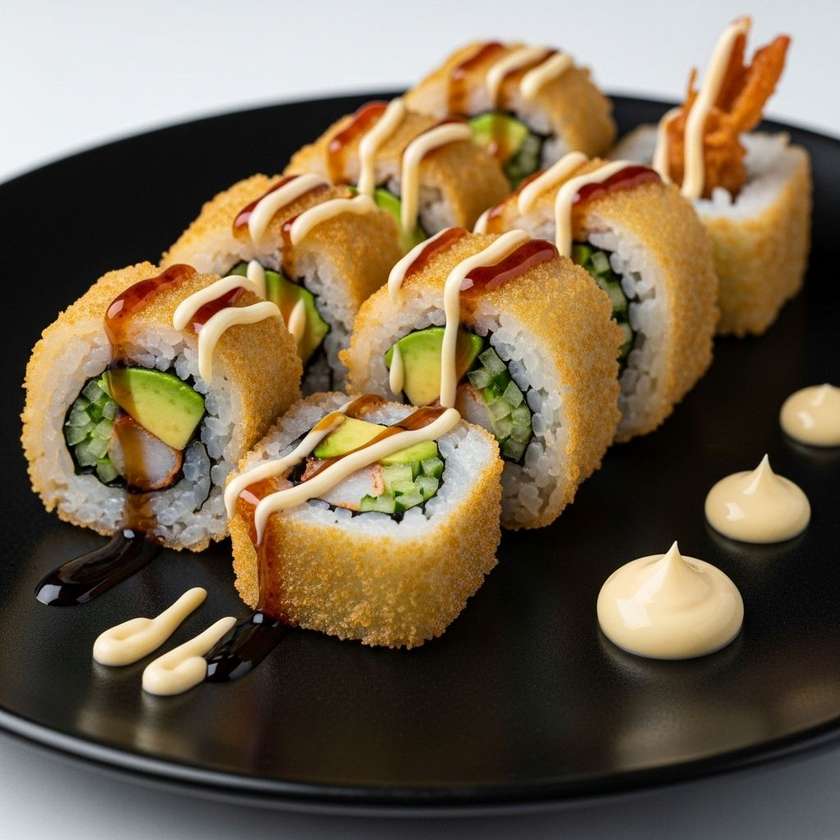 Fried Futomaki shrimps