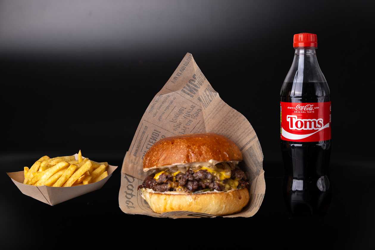 Double Beef Smash Burger Set