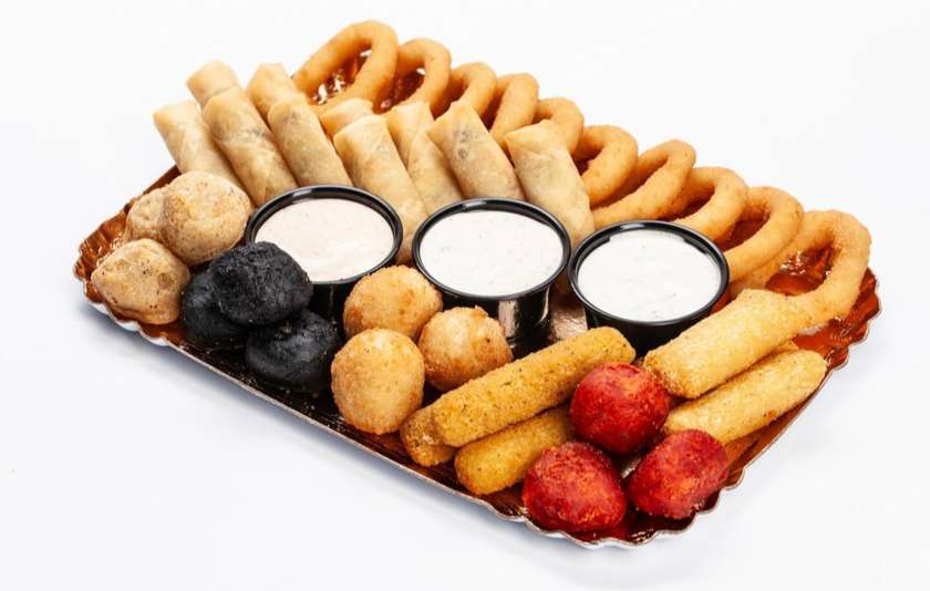 Small set of various cheese snacks