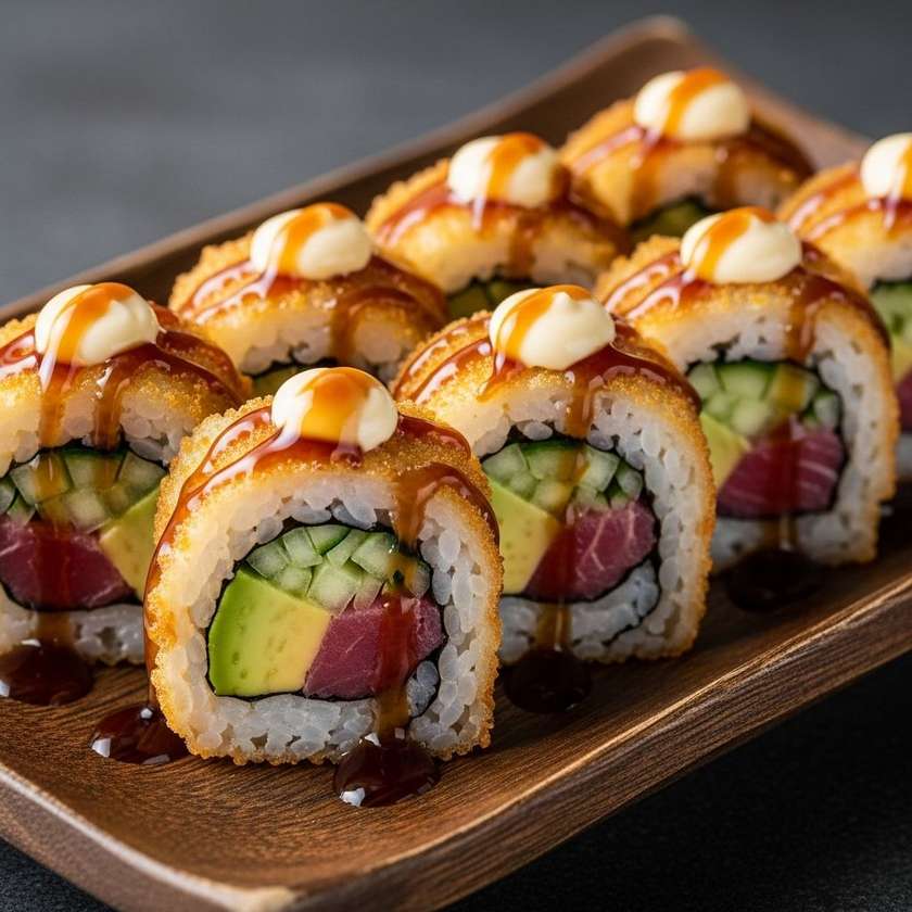 Fried Futomaki tuna