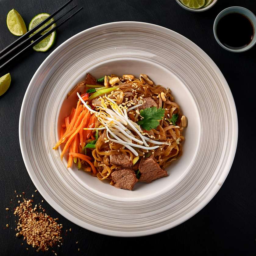 64. Pad Thai with Beef