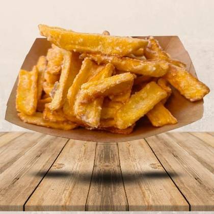 Fried Potatoes with Parmesan & Garlic Dip