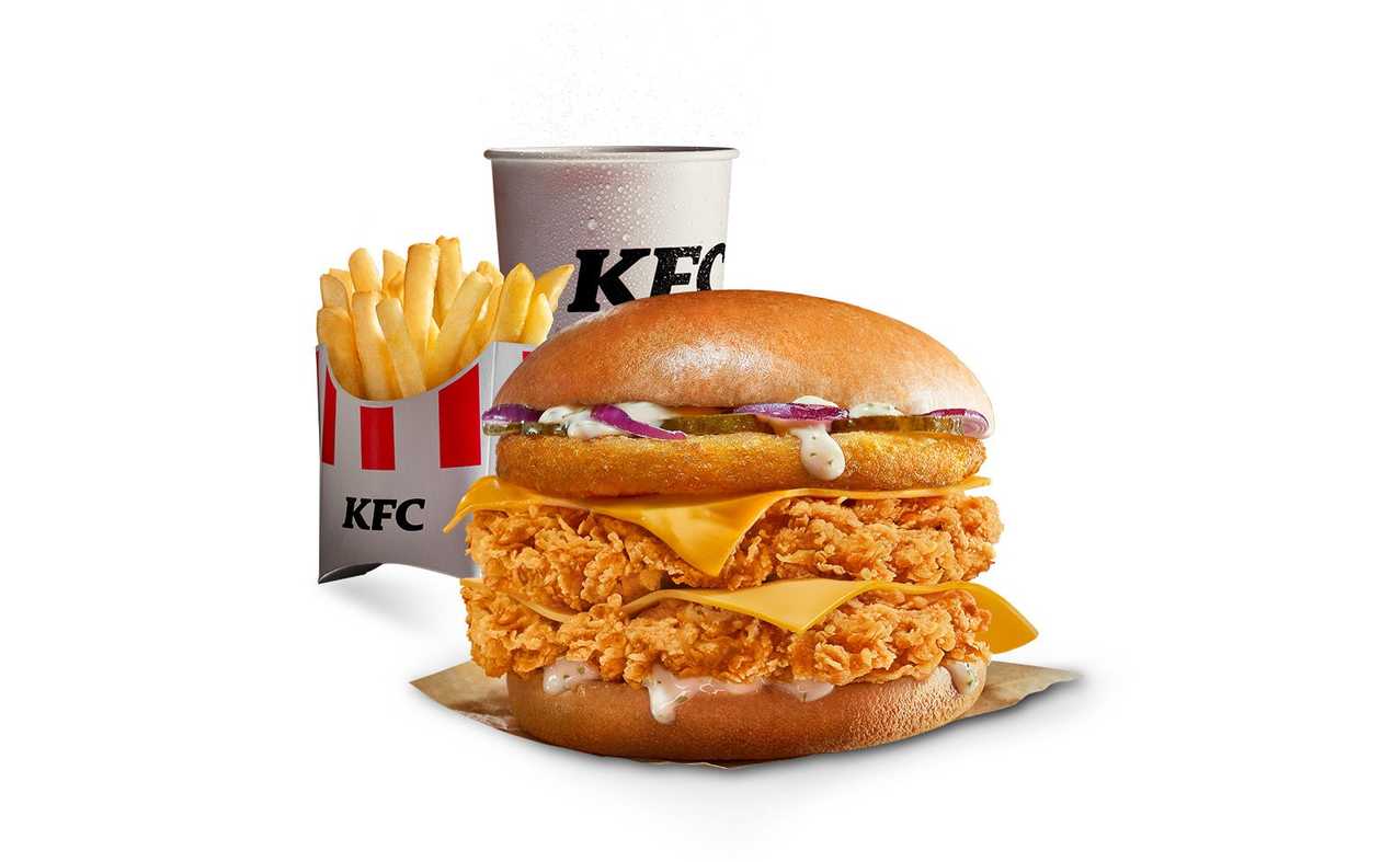 Meniu Dublu Star Burger Picant