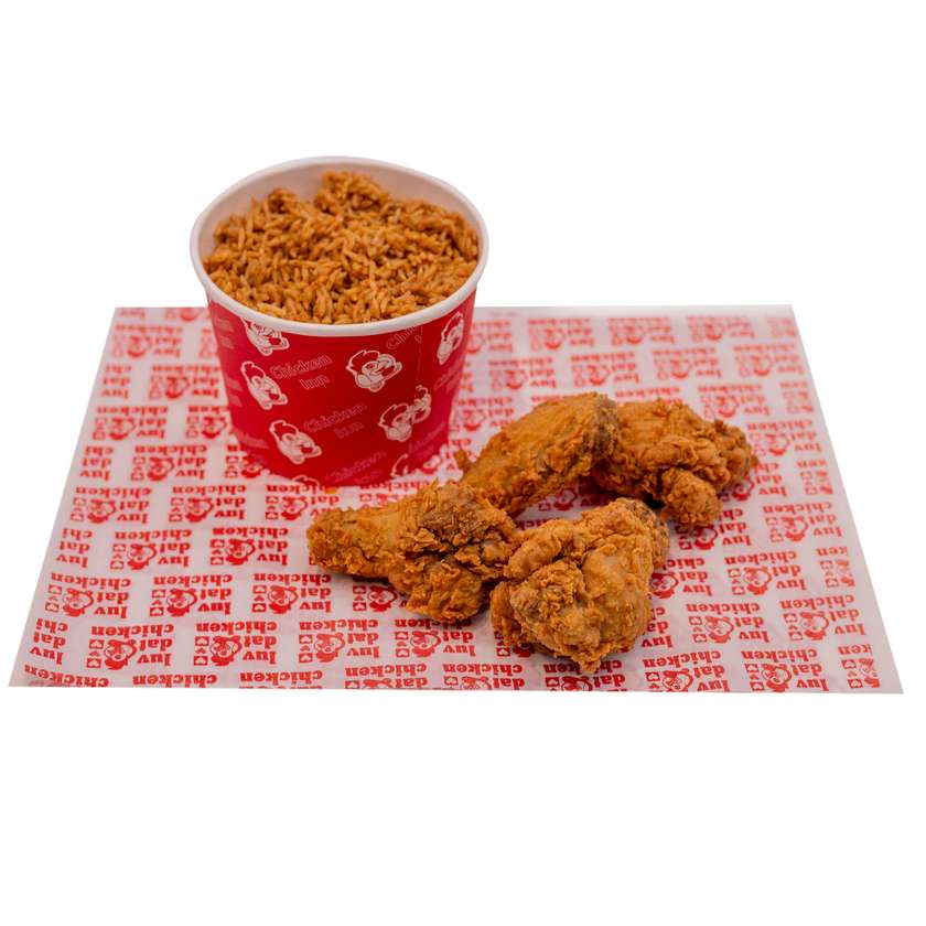 4 Spicy Wings + Rice