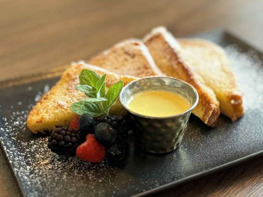 French Toast with Crème Brûlée Sauce