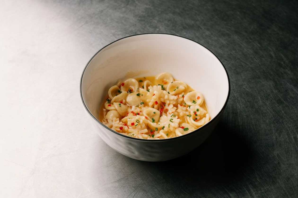 Pasta with squid