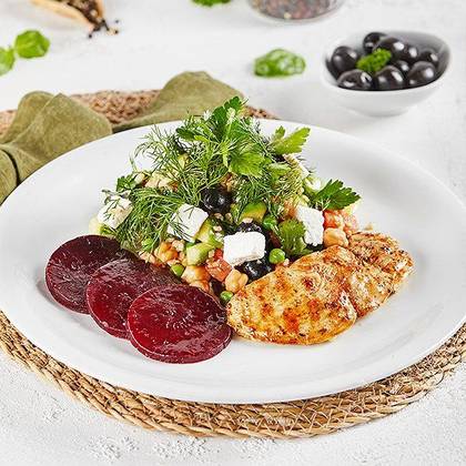 Chicken Salad With Bulgur And Beetroot