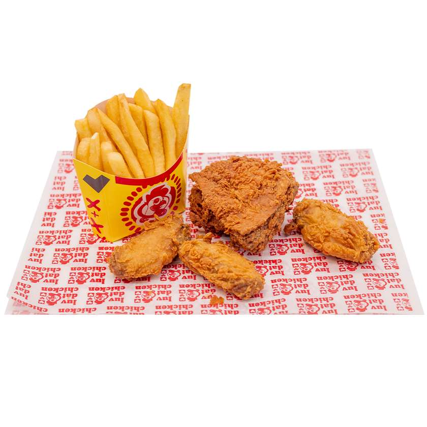 1 Piece + 3 Wings + Chips