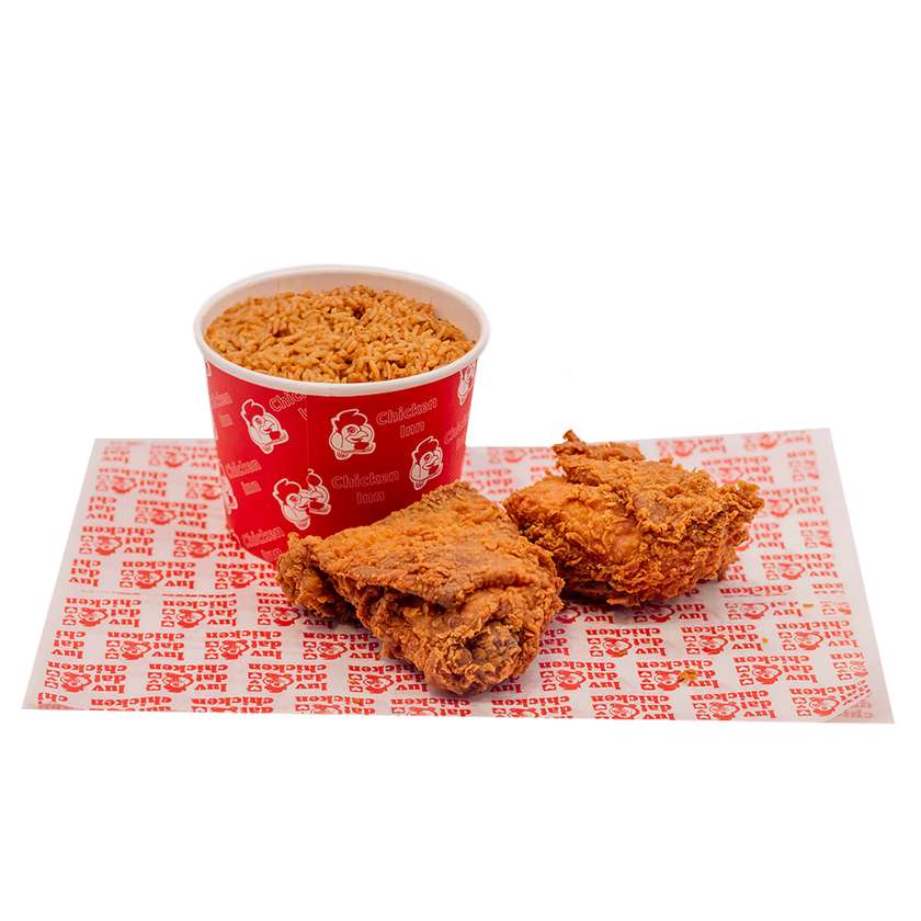 2 Piecer + Jollof Rice