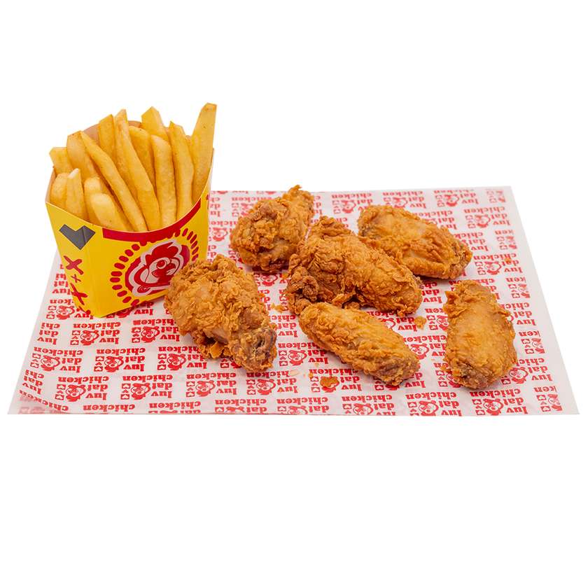 6 Spicy Wings + Chips
