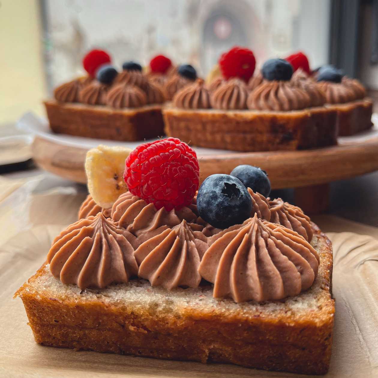 Banana Bread with Chocolate Spread