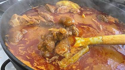 Fufu with soup