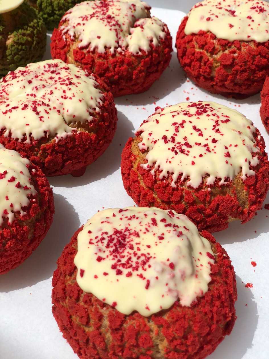 Raspberry Vanilla Choux