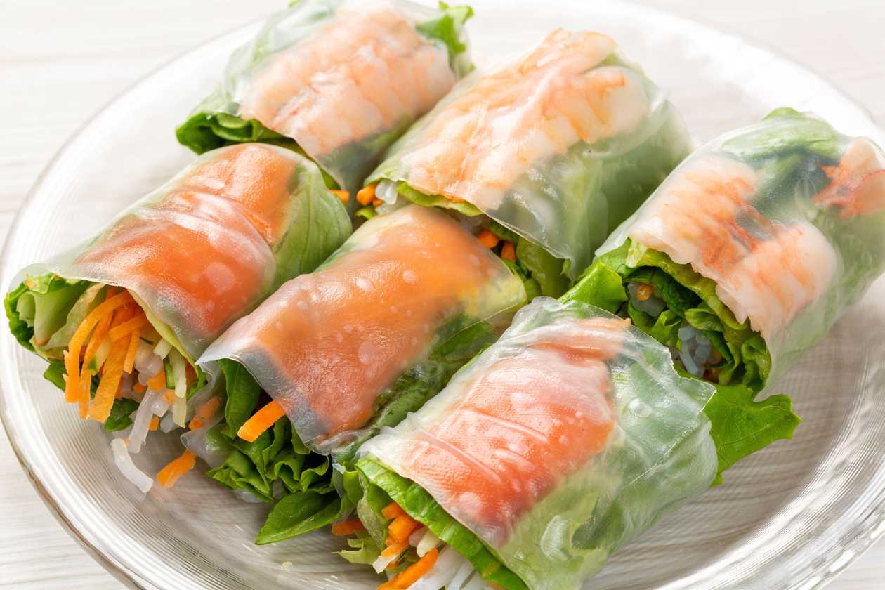 Něm cuốn s krevetami