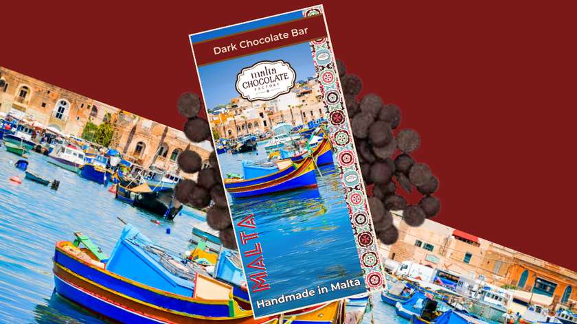 Dark chocolate 'Luzzu' Bar