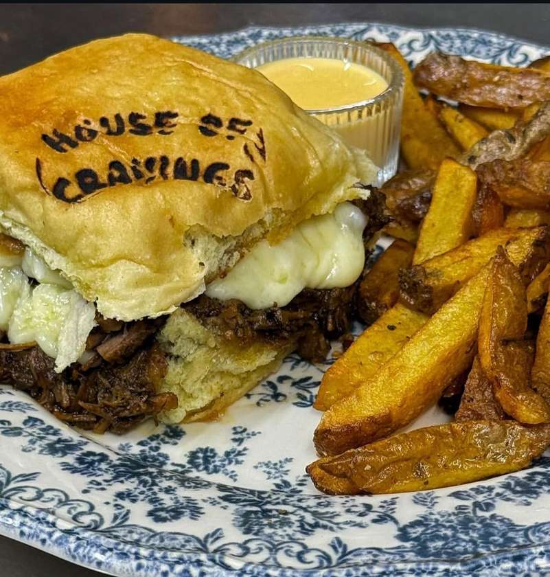 Brisket Queso Burger