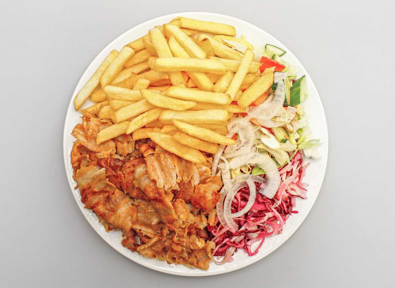 29. Large Plate with French Fries
