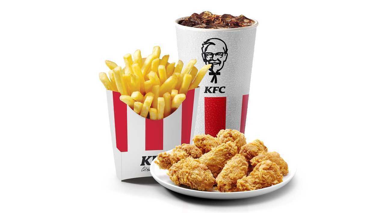 Hot Wings 9 Pieces Large Meal