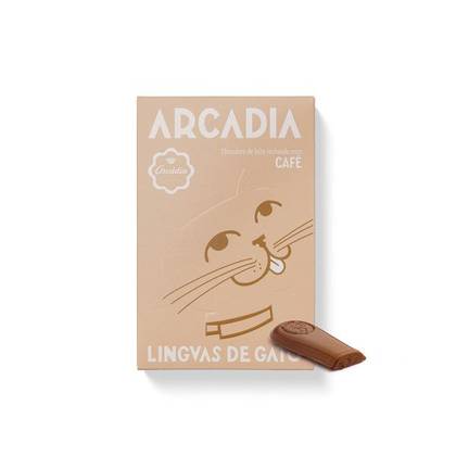 Línguas de Gato Recheadas com Café