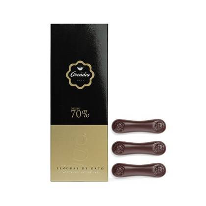 Línguas de Gato de Chocolate Negro 70%