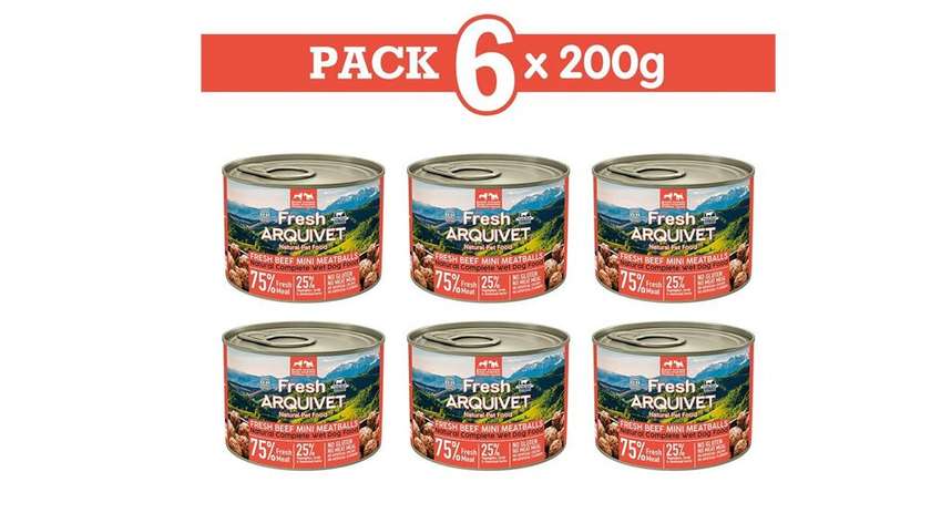 Fresh Beef Mini Meatballs, 200g 6 Pack **NEW** - AQ1244x6