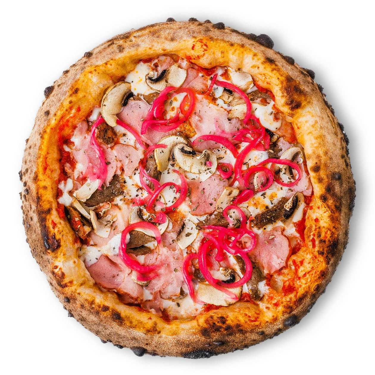 Pizza with Beef and Ham