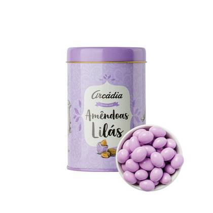 Lata de Amêndoas Lilás
