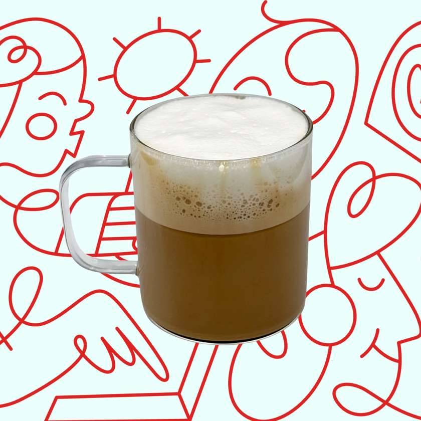 Caffe latte / cappuccino large