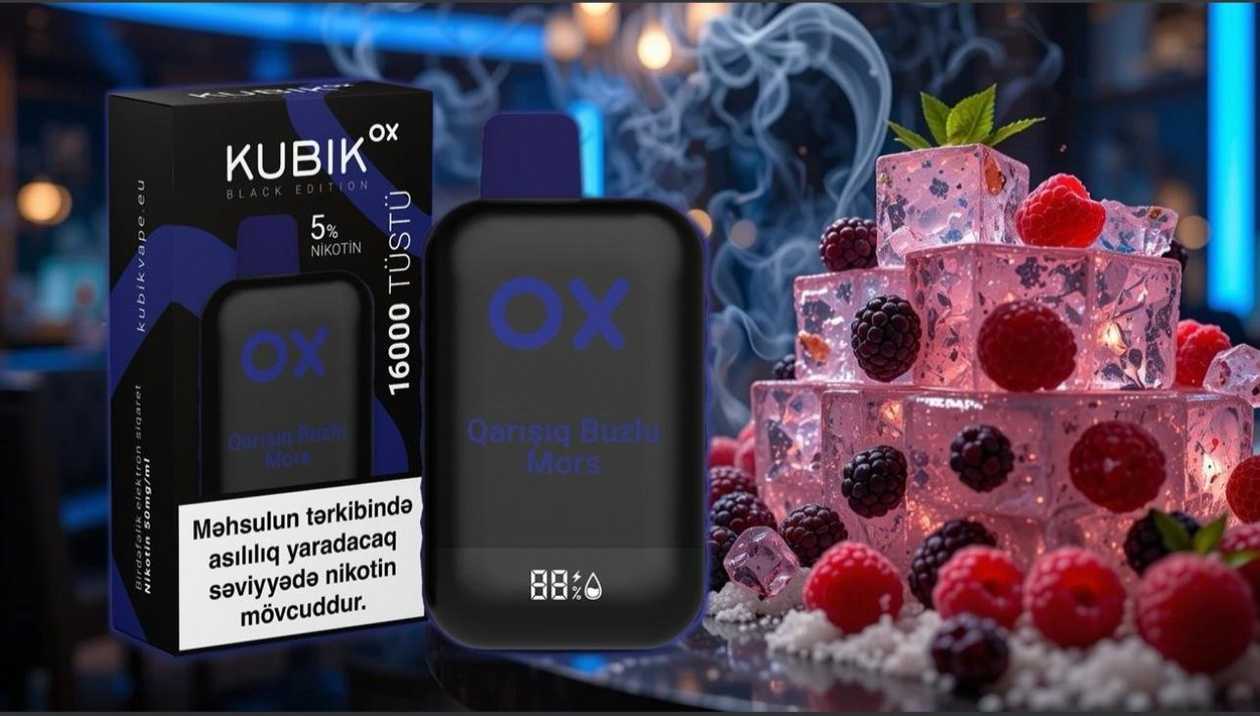 Kubik Vape Mixed Iced Cranberry 16000 Puffs 5% Nicotine
