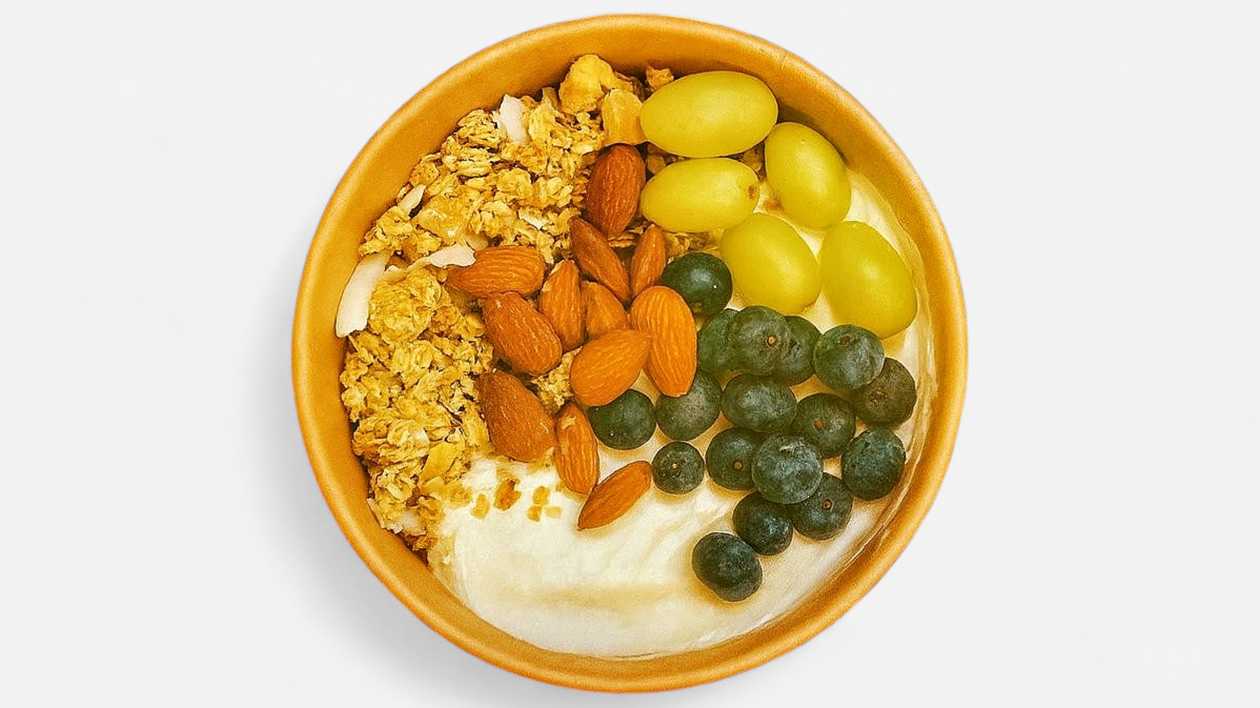 Granola Bowl - Yoghurt, Granola, Almonds, Grapes & Blueberries
