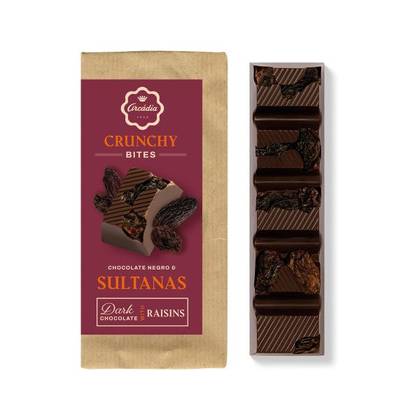 Crunchy Bites - Chocolate Negro com Sultanas