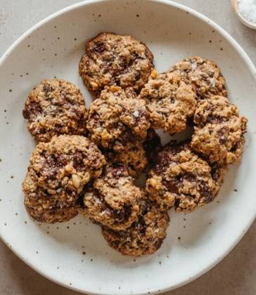 Cookie cu banana, ovaz si ciocolata fara zahar 1 buc x 50 gr