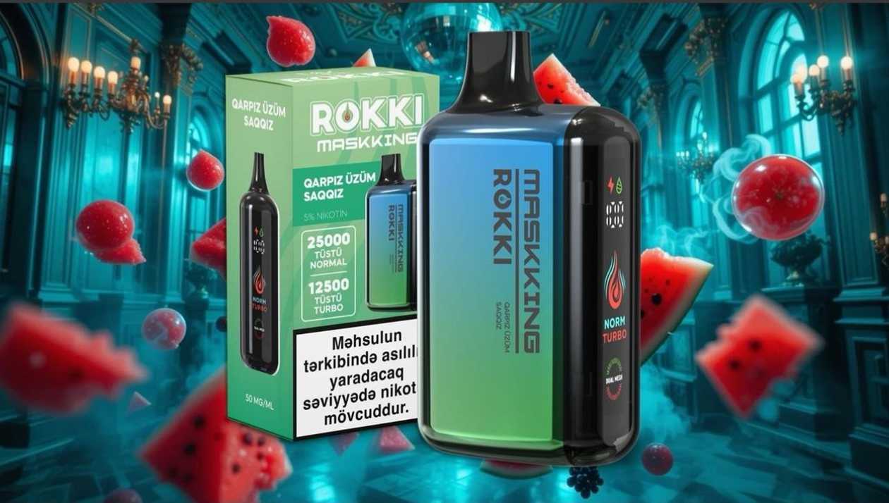 Maskking Rokki Watermelon Grape Bubblegum 25000 Puffs 5% Nicotine