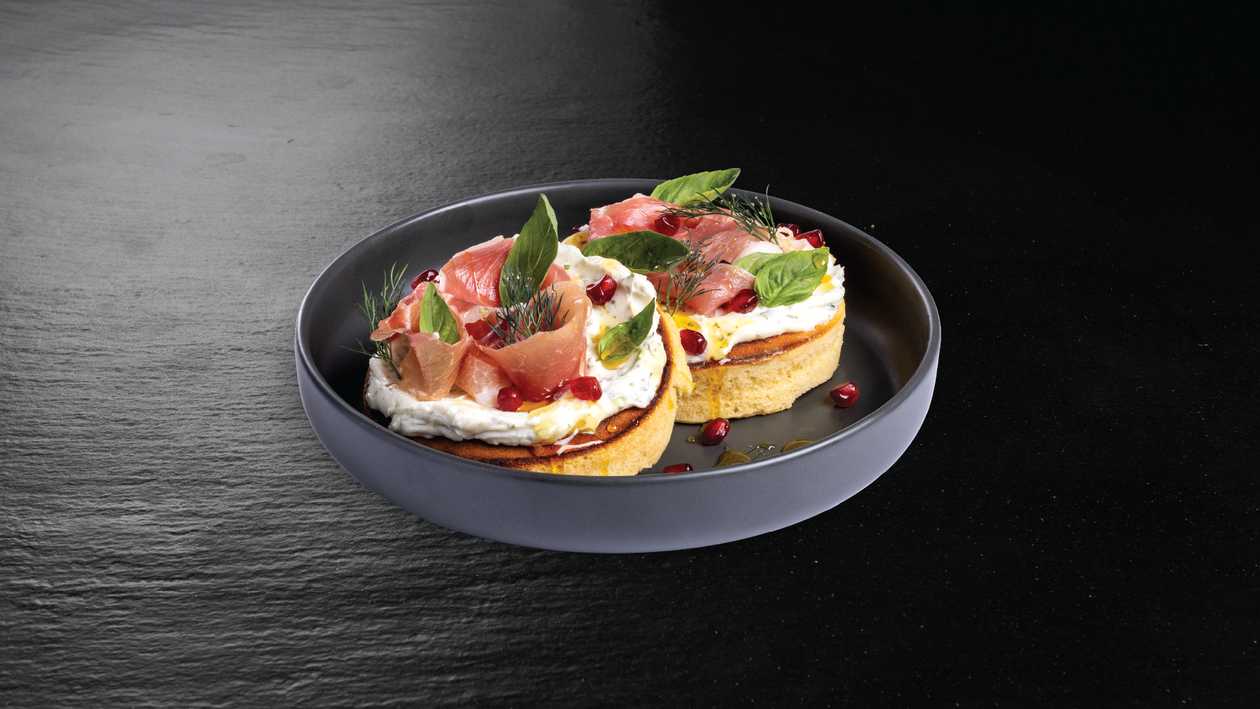 Prosciutto & Ricotta Pancakes