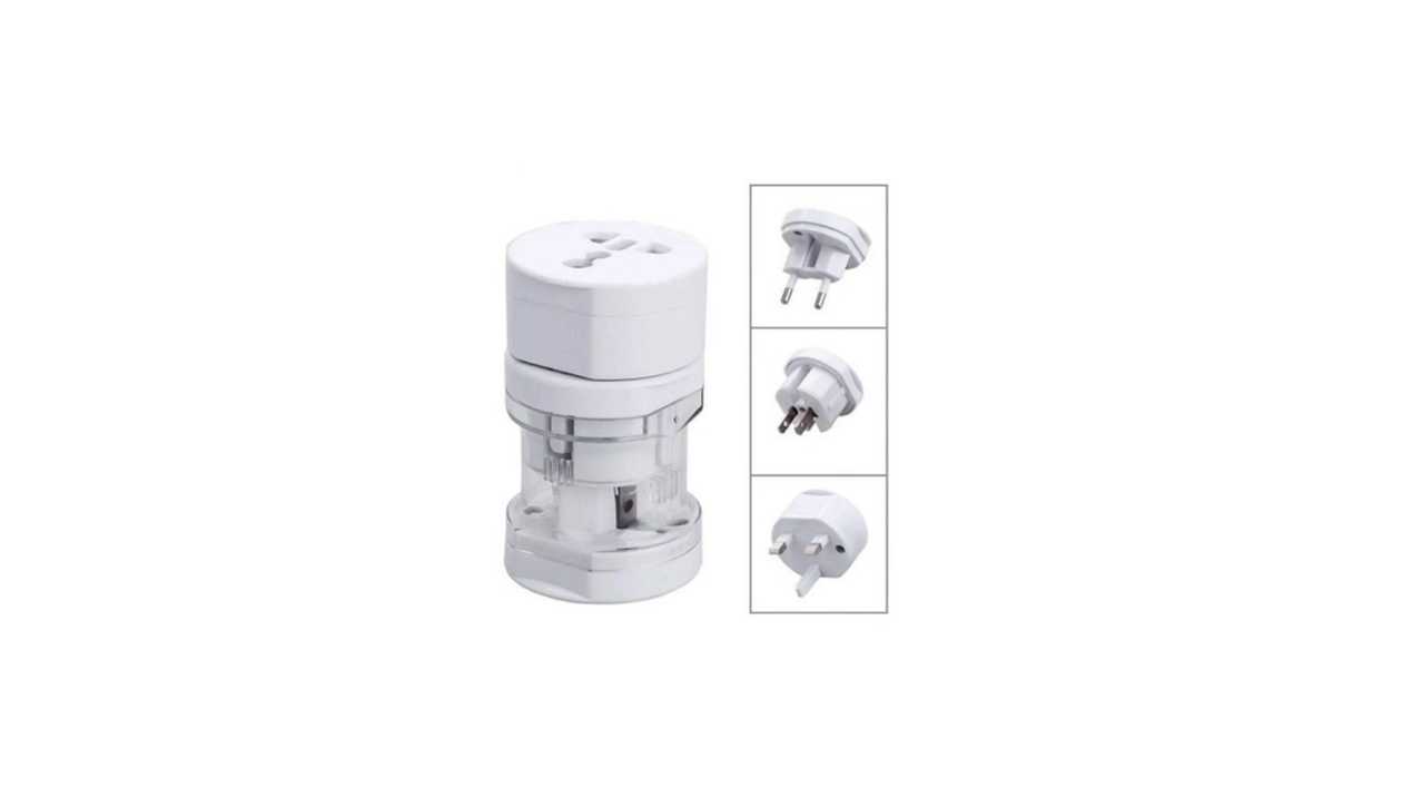 #542#DM® Travel Adapter Worldwide 3-in-1 Universal Travel Adapter Wall- White