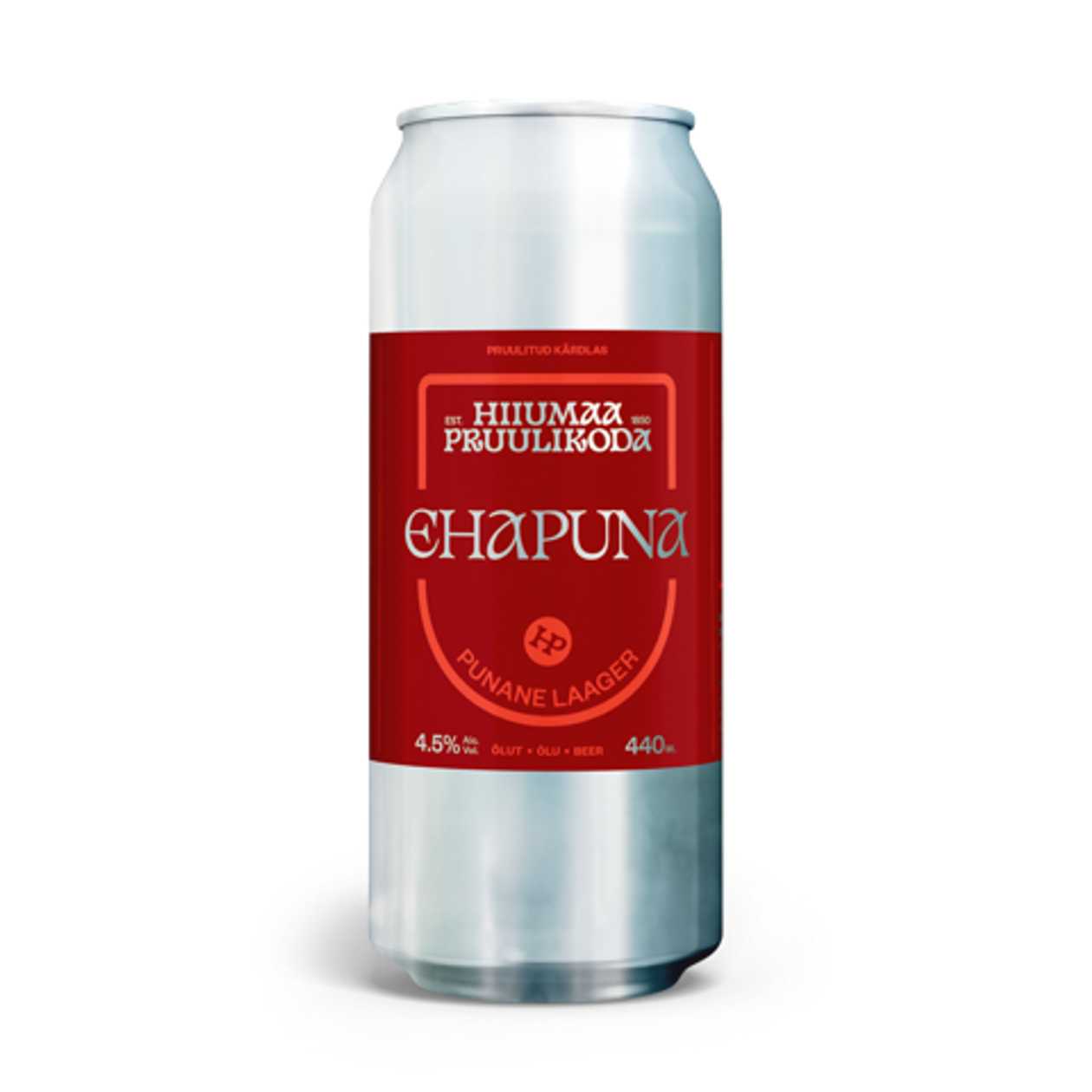 Hiiumaa Brewery, Ehapuna Lager 4.5%, 0.44l (expires soon)