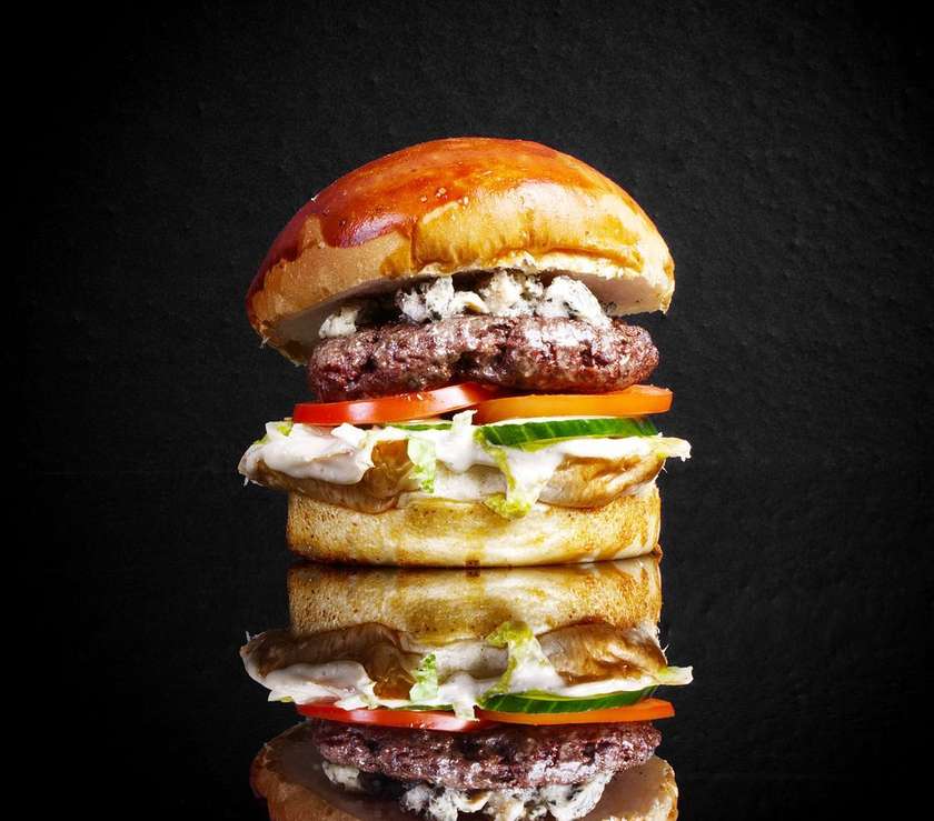 Blue cheese burger