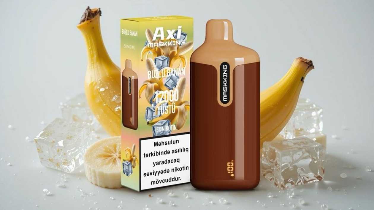MASKKING AXI Iced Banana 12000 Puff Disposable Vape