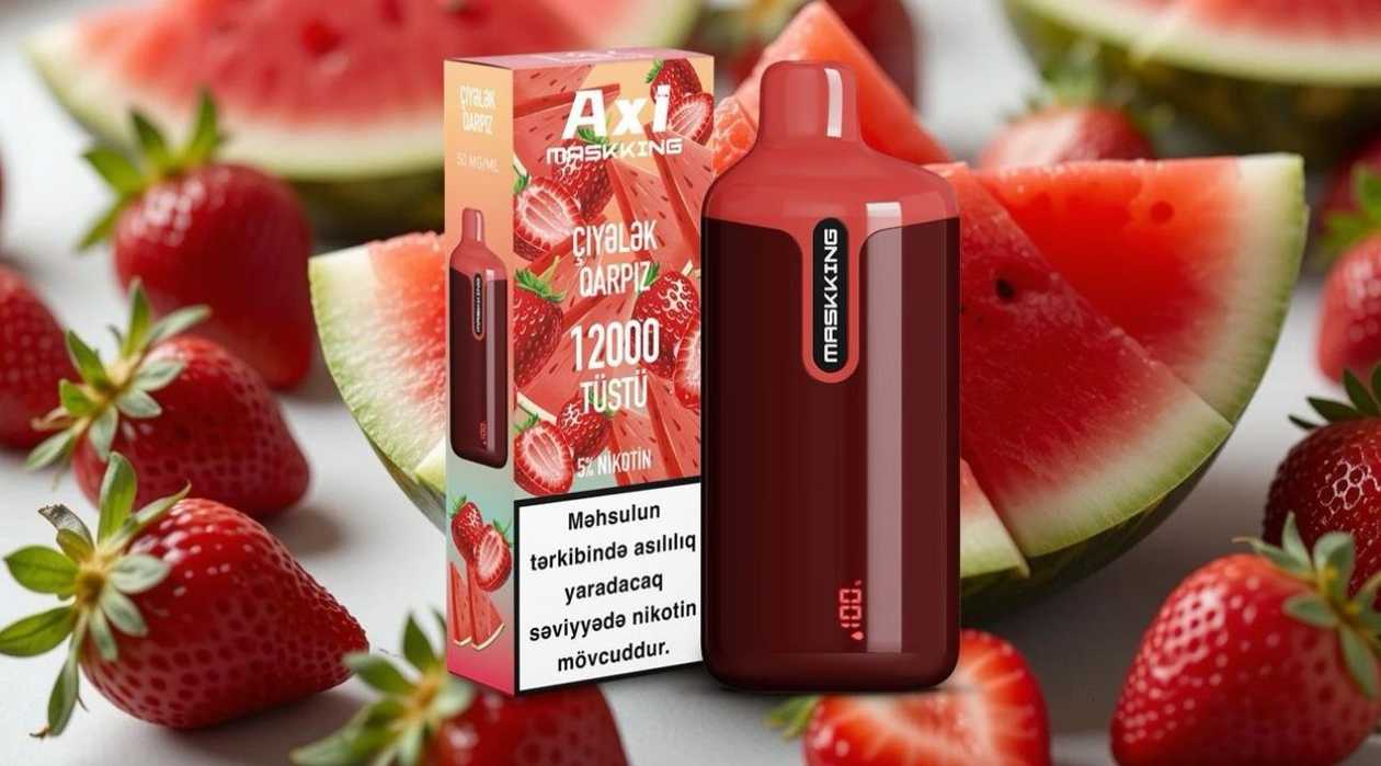 MASKKING AXİ Vape Strawberry Watermelon 12000 Puffs
