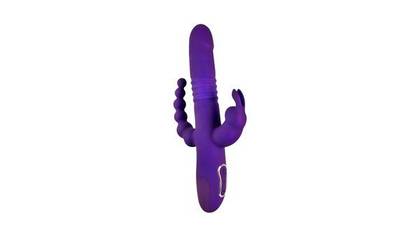 Sweet Smile Thrusting Pearl Triple Vibrator – triple vibrator with pearls